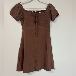 NWOT Gilli Brown Mini Dress, Size S